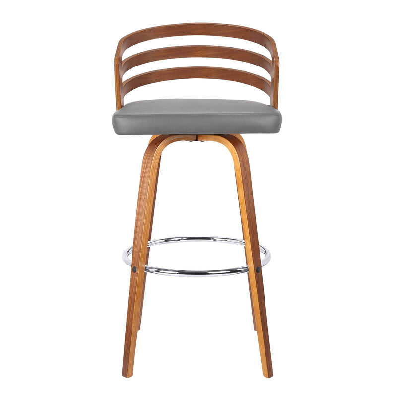 Armen Living Jayden 30 in. Bar Stool Gray