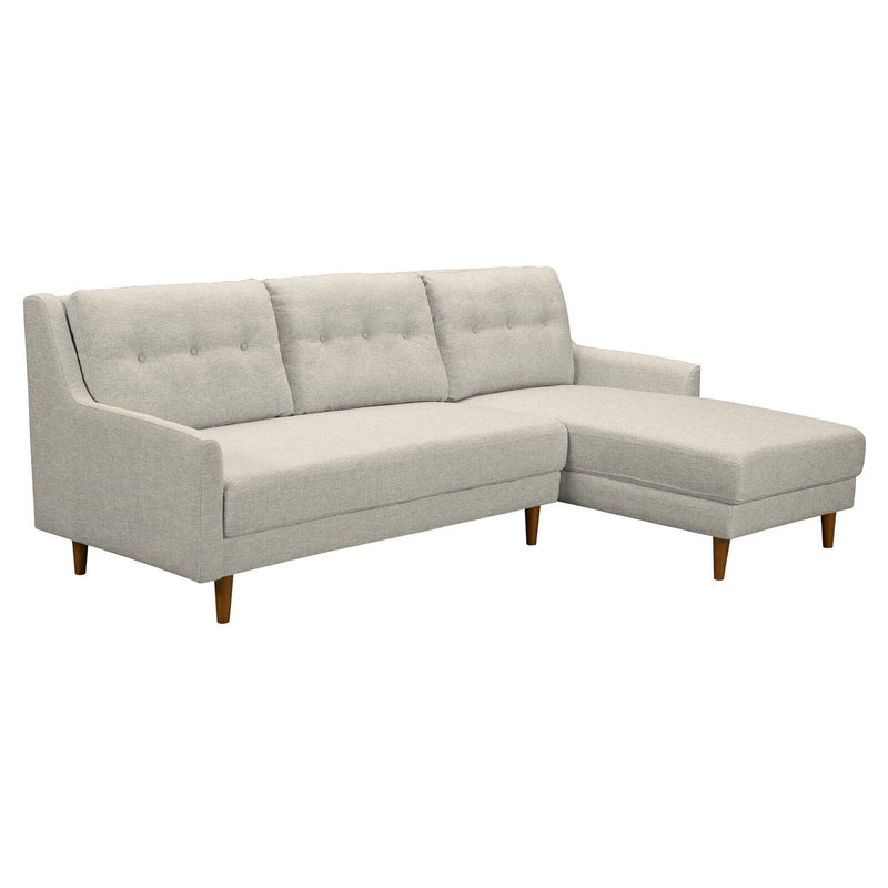 Home Chic Parma Mid-Century Sectional Beige