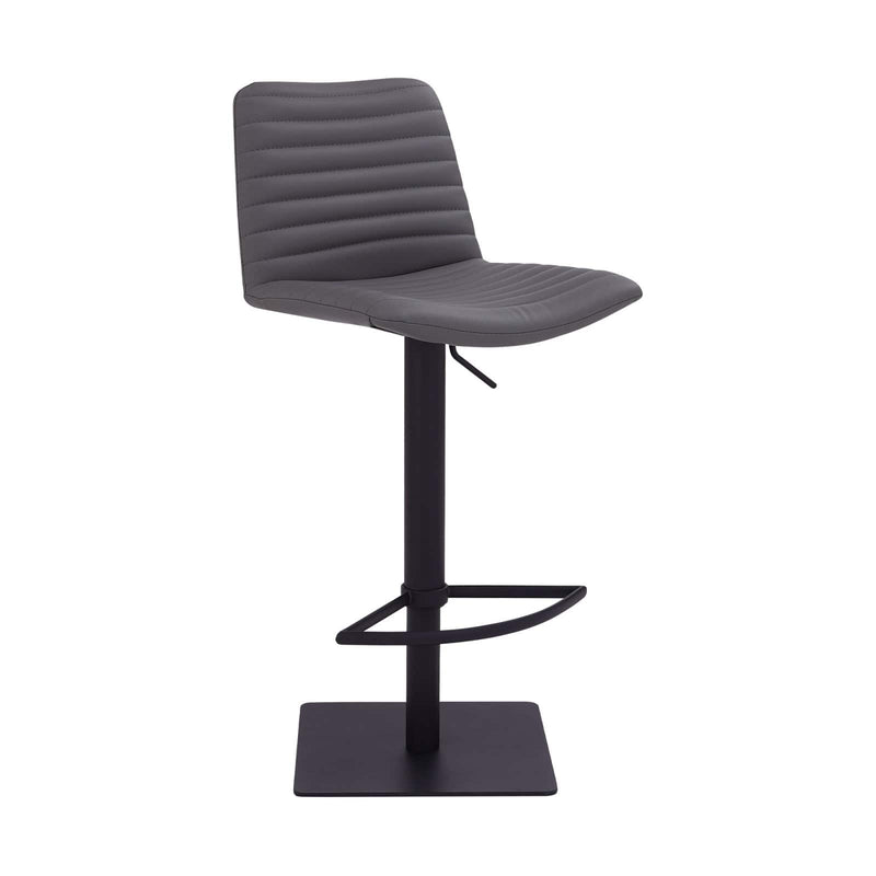 Armen Living Carson Adjustable Bar Stool Gray