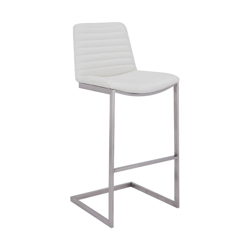 Armen Living Lucas 29 in. Bar Stool White