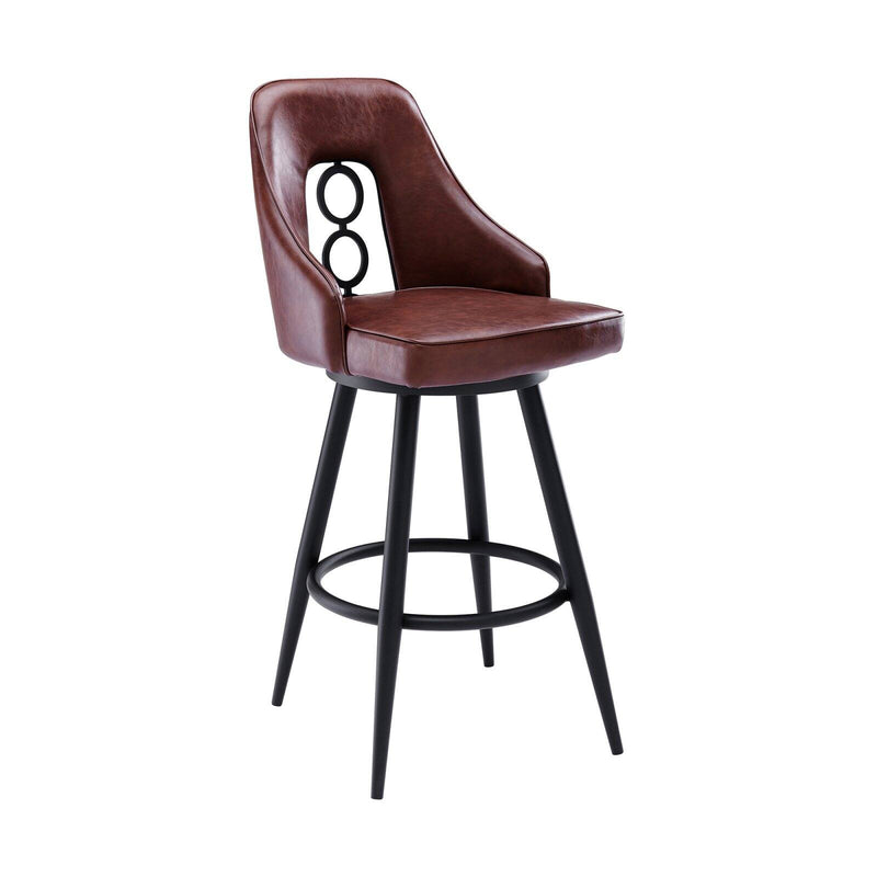 Armen Living Ruby 30 in. Bar Stool Coffee