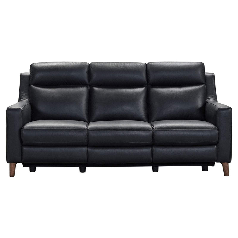 Armen Living Juliette Power Reclining Sofa with USB Port Black