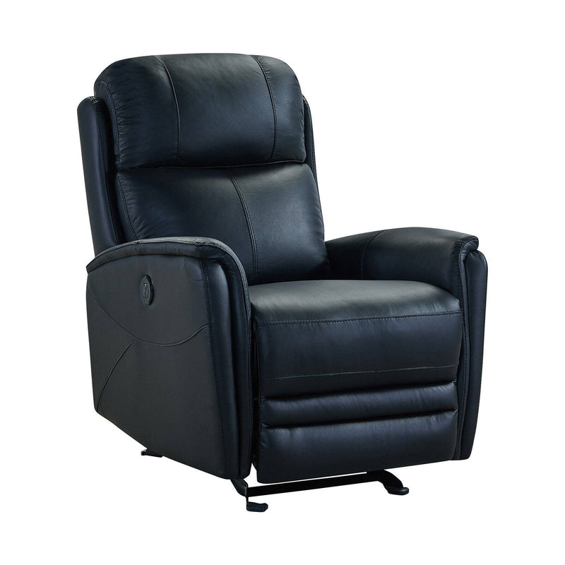 Armen Living Finn Power Recliner with USB Port Black