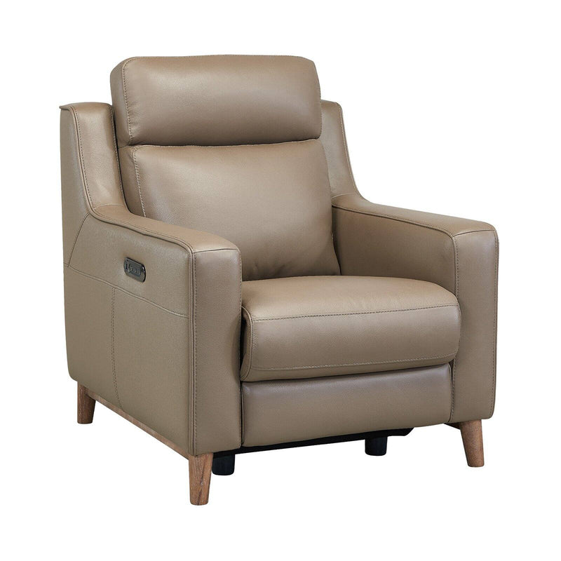 Armen Living Juliette Power Recliner with USB Port Taupe