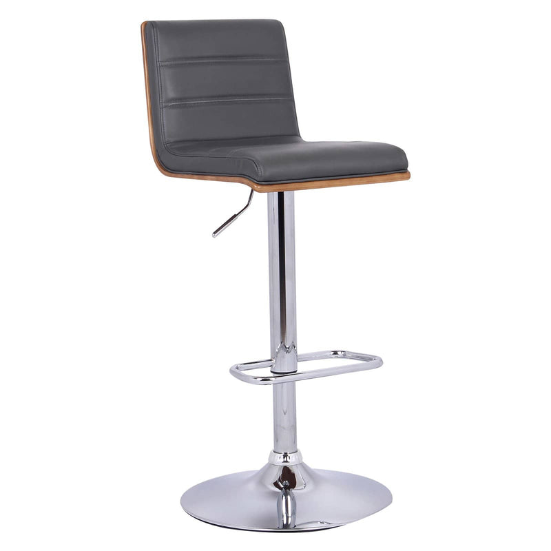 Armen Living Aubrey Adjustable Swivel Bar Stool Black