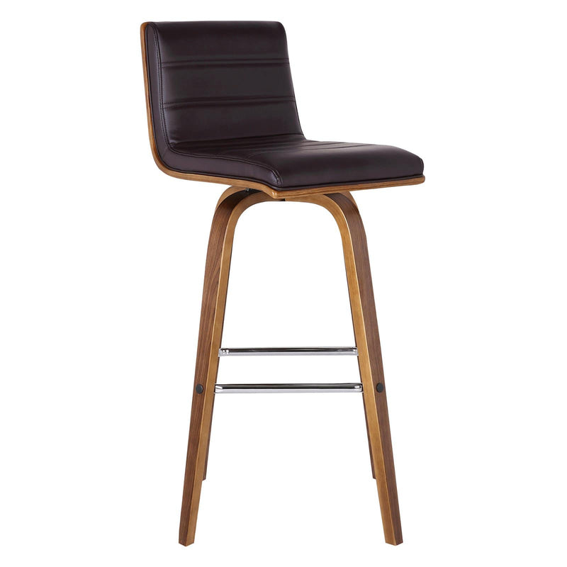 Armen Living Vienna 26 in. Swivel Counter Stool Brown