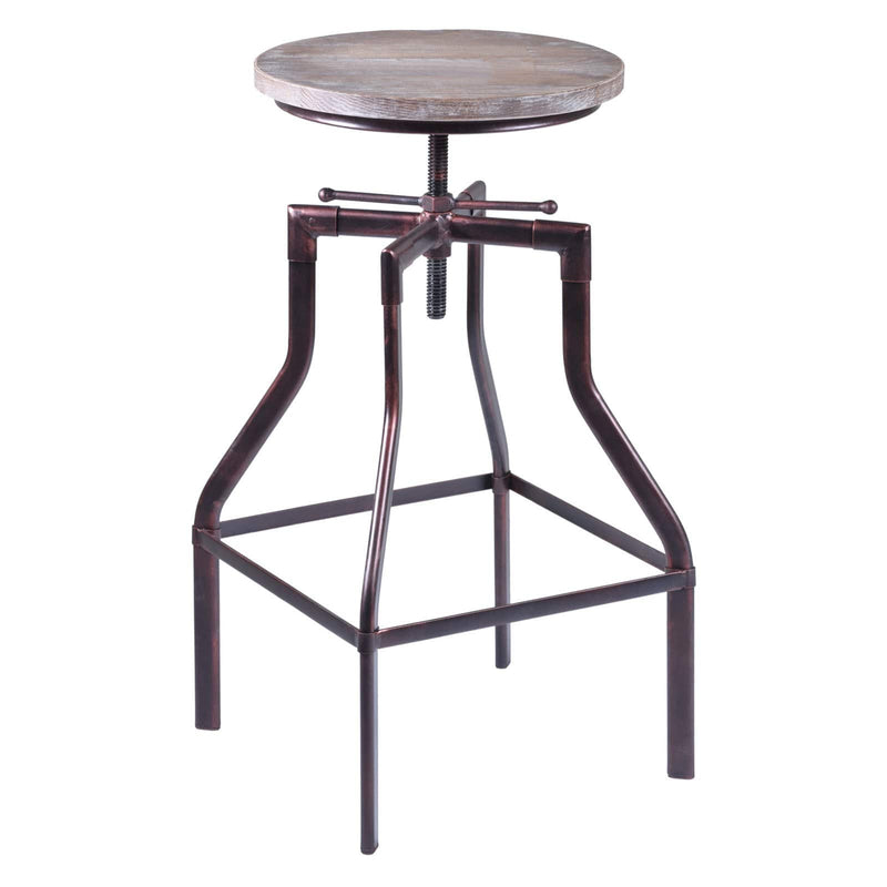 Armen Living Concord Adjustable Backless Bar Stool