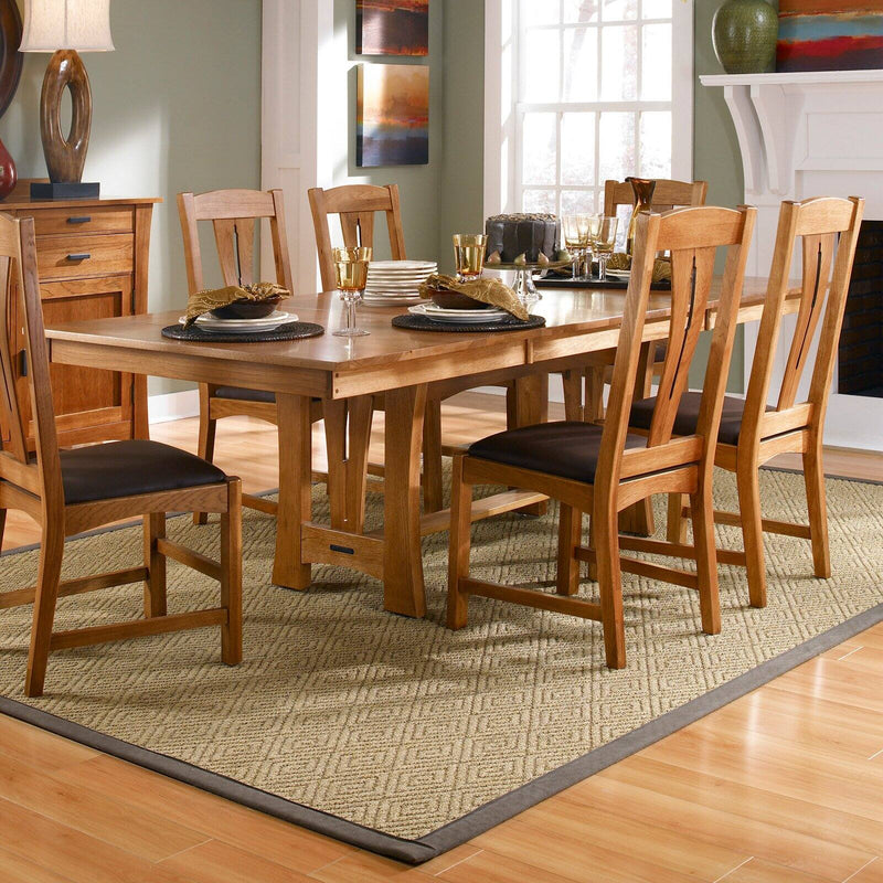 A-America Cattail Bungalow Trestle Dining Table