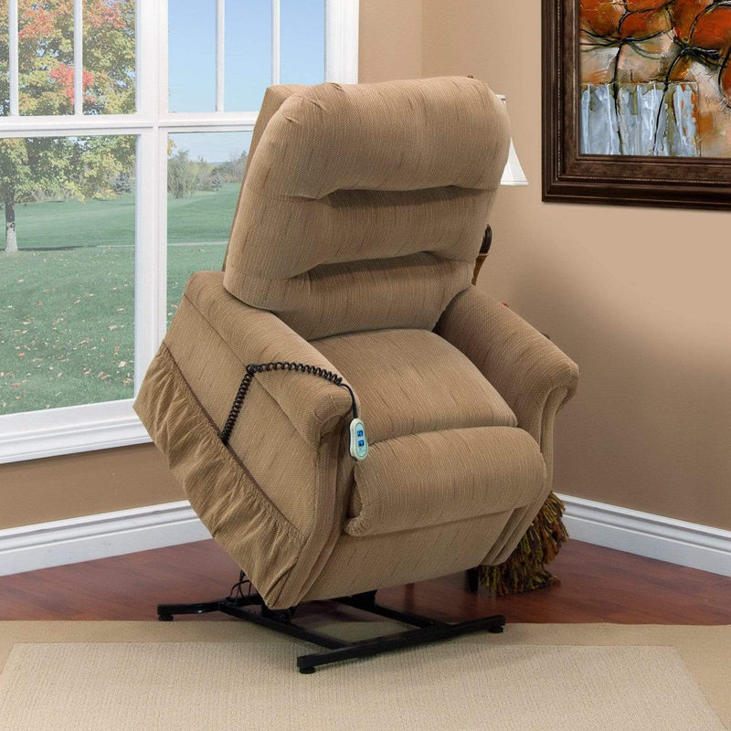 Med-Lift Aaron Three Way Lift Recliner Light Brown