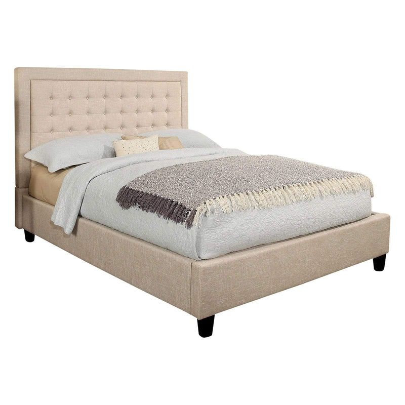 Abbyson Manning Tufted Upholstered Platform Bed