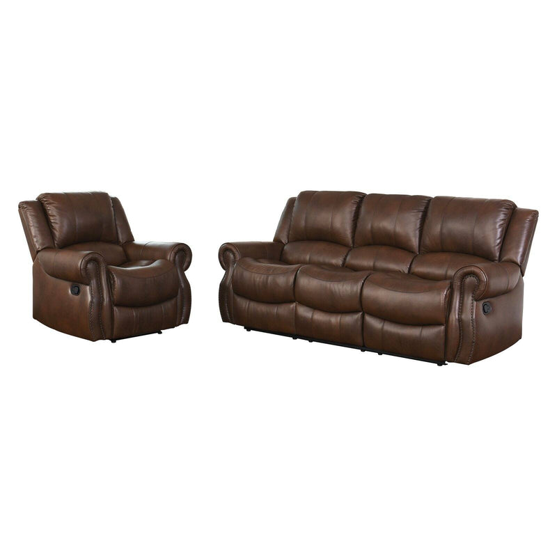 Abbyson Living Kanan Reclining Leather Sofa Set