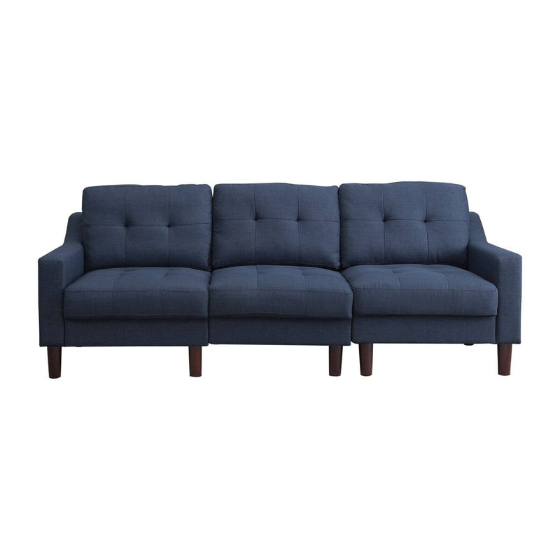 Abbyson Living Parker Fabric Sofa Navy Blue