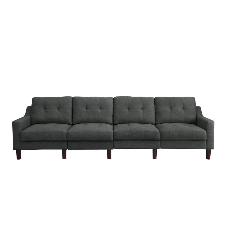 Abbyson Living Parker Fabric King Sofa Gray