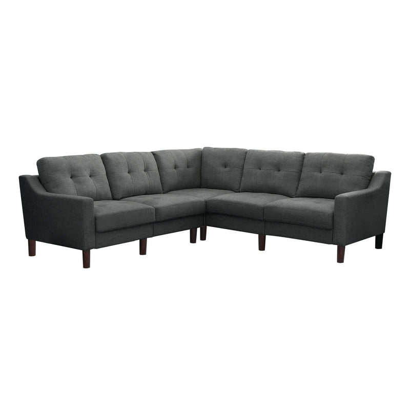 Abbyson Living Parker Fabric Corner Sectional Sofa Gray