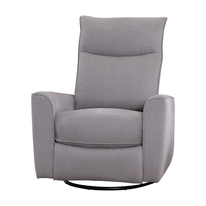 Abbyson Kara Fabric Swivel Recliner Gray