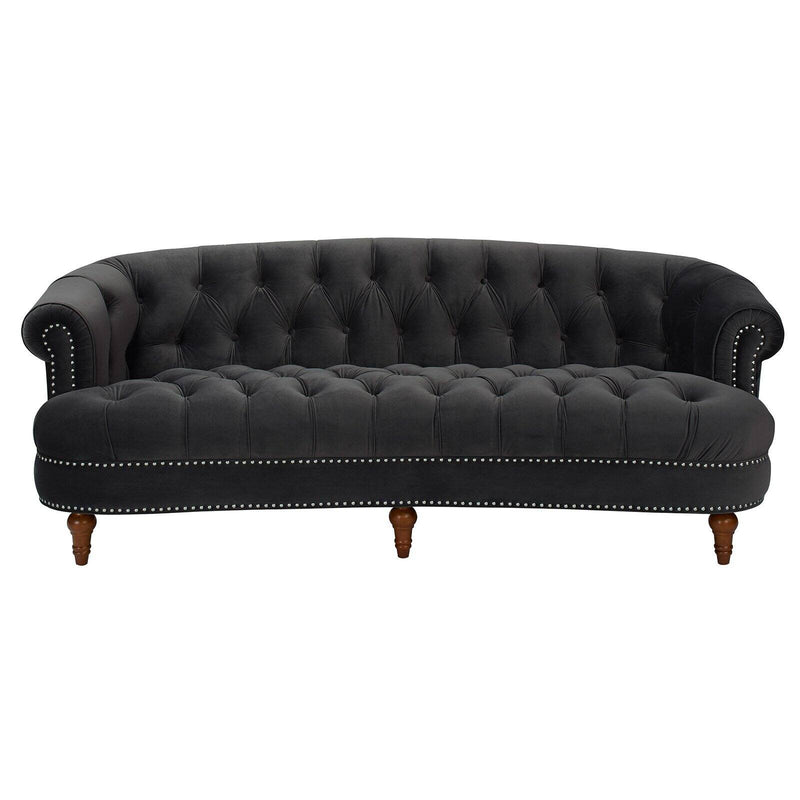 Jennifer Taylor Home La Rosa Tufted Sofa Charcoal