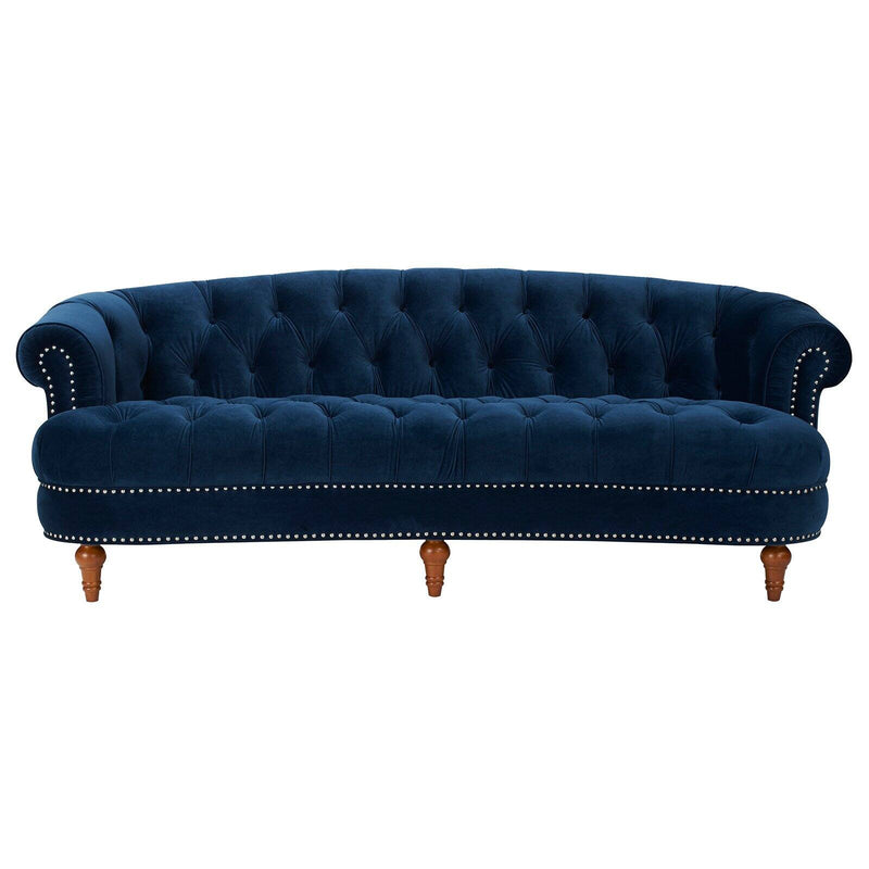 Jennifer Taylor Home La Rosa Tufted Sofa Navy Blue