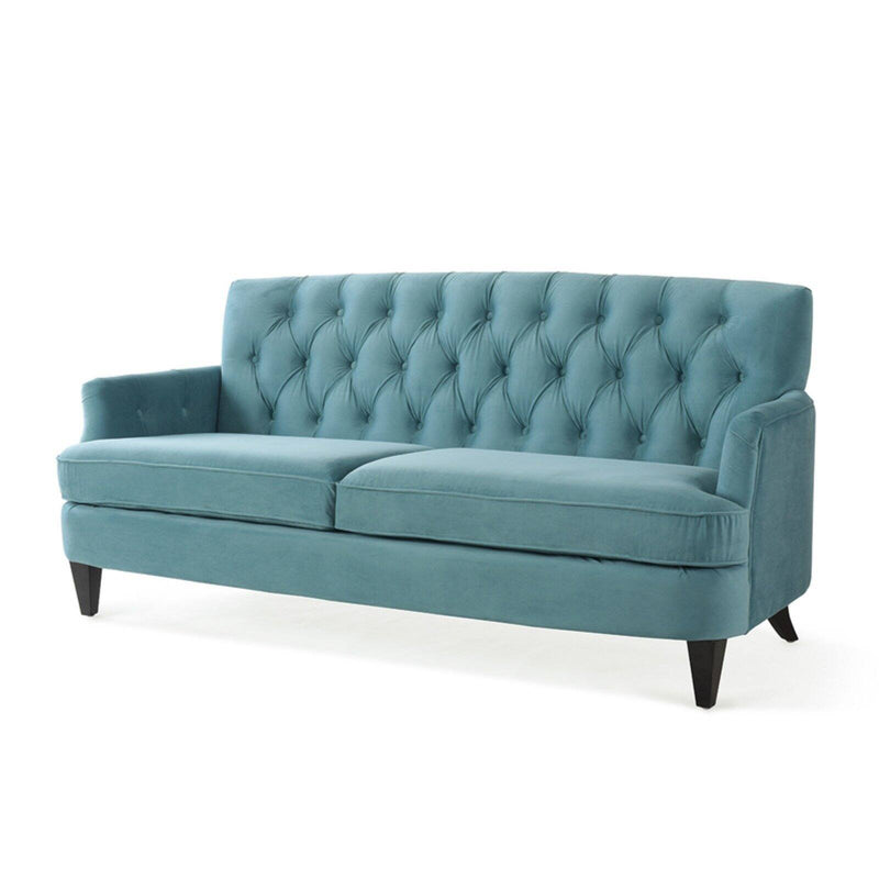 Jennifer Taylor Home Kelly Tufted Sofa Arctic Blue