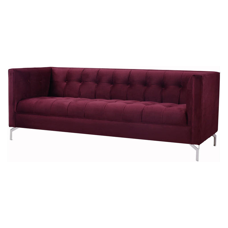 Sandy Wilson Jackson Tuxedo Sofa Burgundy