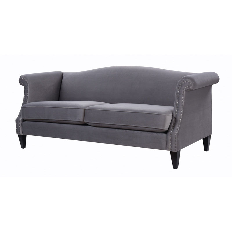 Jennifer Taylor Home Elaine Camelback Sofa Opal Grey