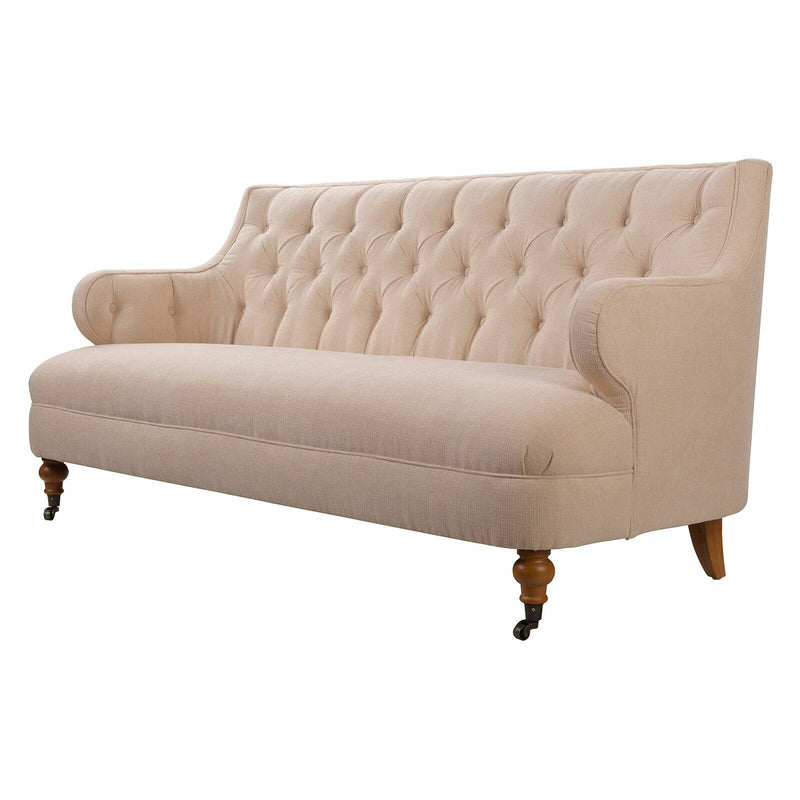 Jennifer Taylor Home Milano Tufted Accent Sofa Creme Brulee