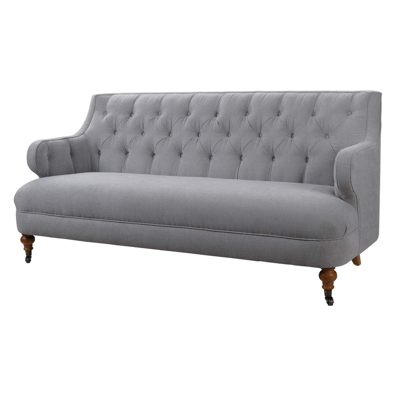 Jennifer Taylor Home Milano Tufted Accent Sofa Mineral Grey