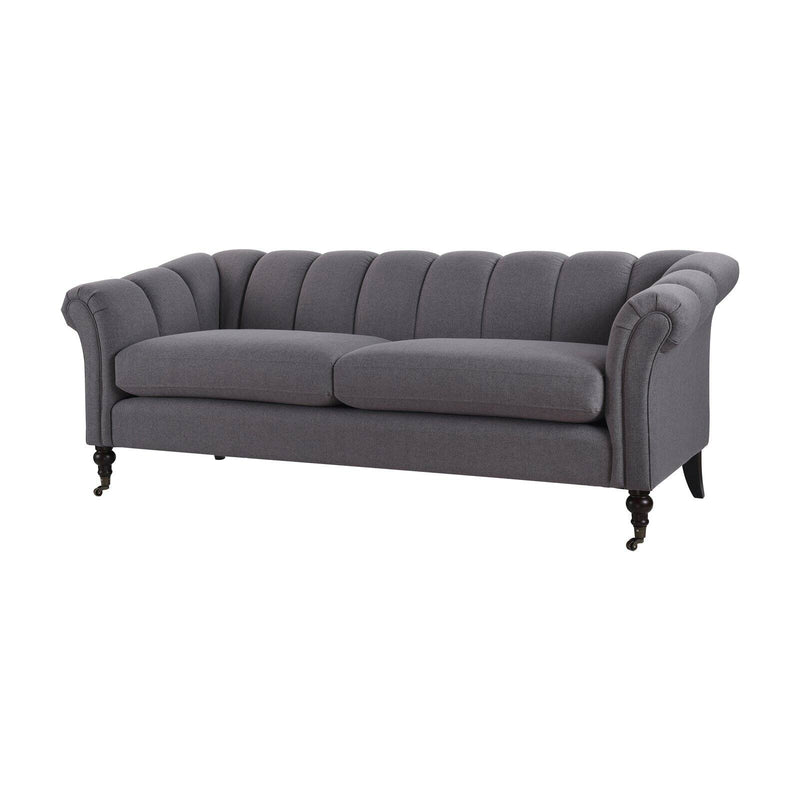 Jennifer Taylor Home Julia Flared Arm Sofa with Casters Steeple Grey